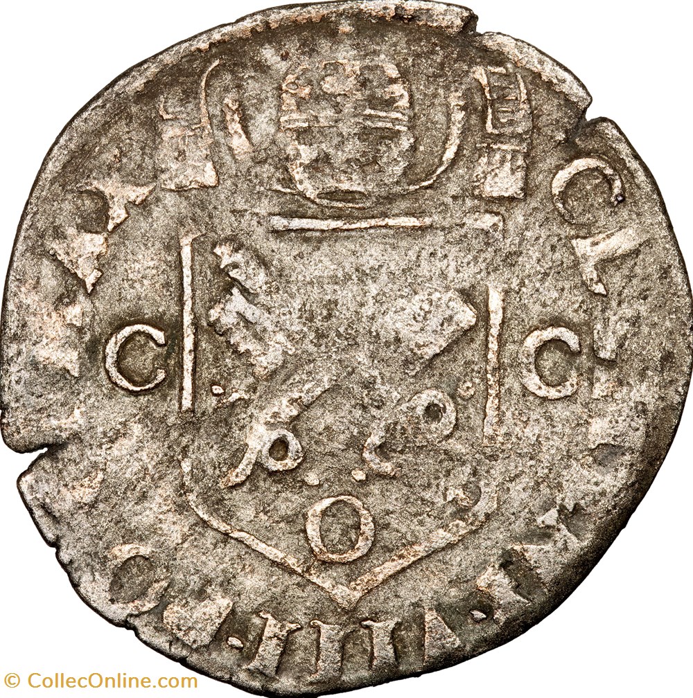 monnaies europe medievale france feodales douzain de clement viii 1594 carpentras