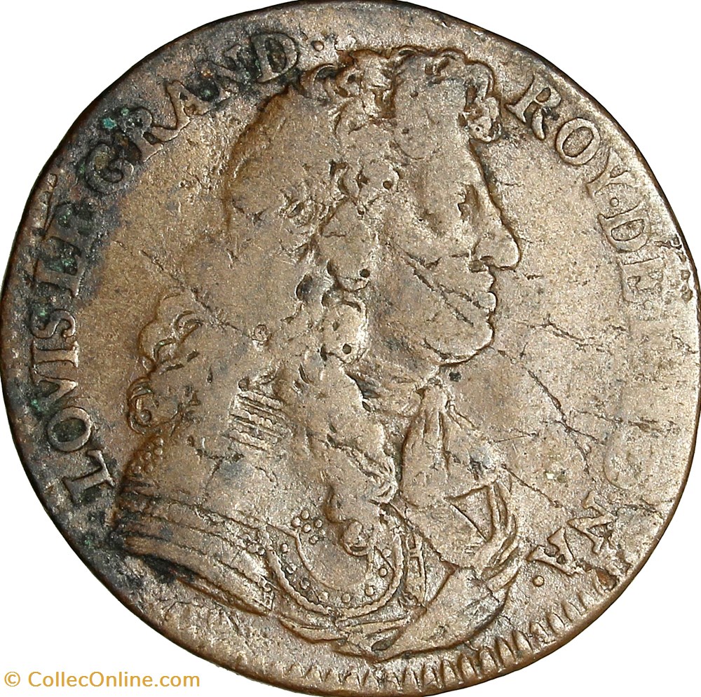 monnaies jetons mereaux jeton louis xiv hercule et hydre 1674