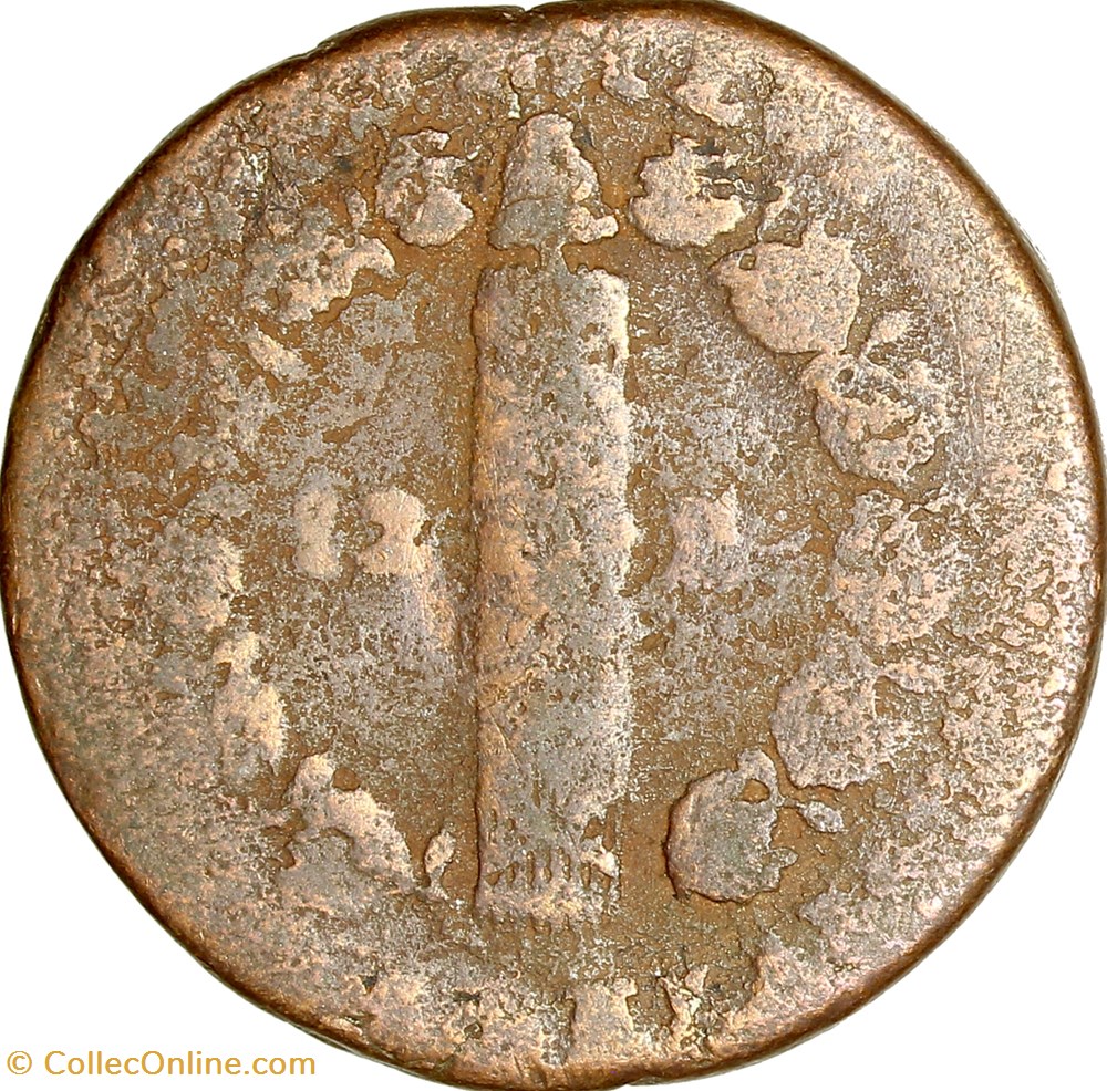 12 deniers au faisceau type François, Louis XVI, 1792, an 4, Perpignan monnaies monde france 12 deniers au faisceau type francois louis xvi 1792 an 4 perpignan