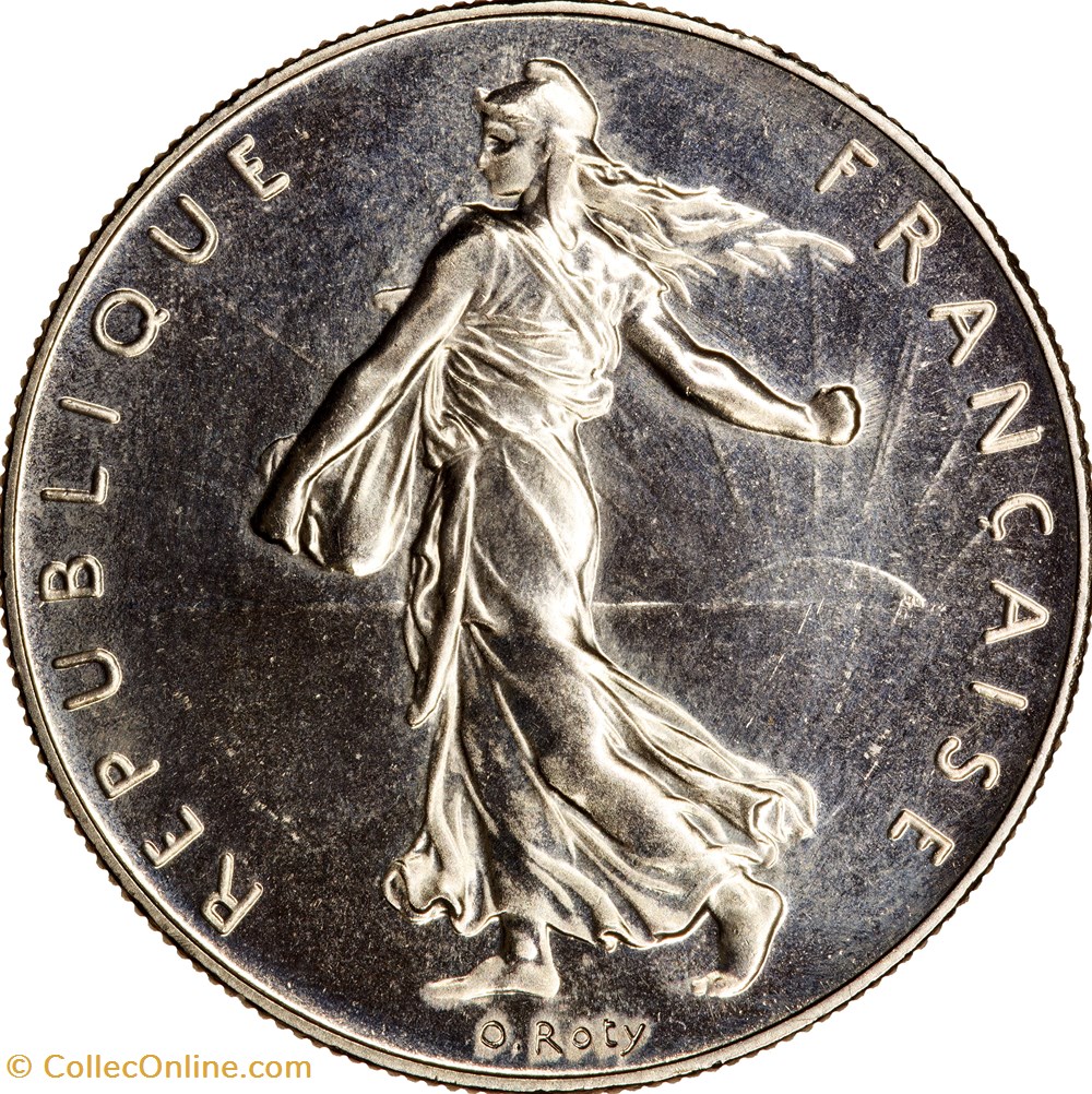1 franc Semeuse, nickel, FDC, 1990 monnaies monde france 1 franc semeuse nickel fdc 1990