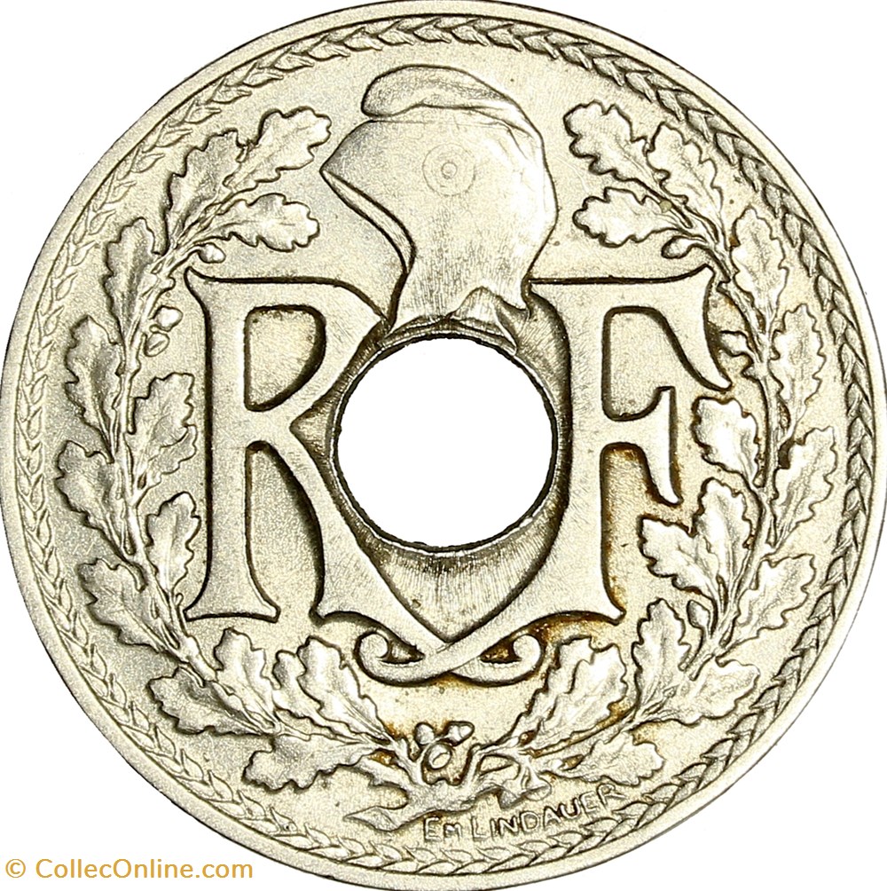 25 centimes Lindauer, Cmes souligné, IIIe République, 1915 monnaies monde france 25 centimes lindauer cmes souligne iiie republique 1915