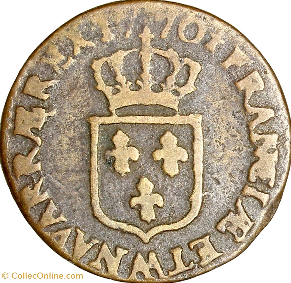 monnaies europe medievale france royales demi sol a la vieille tete louis xv 1770 metz