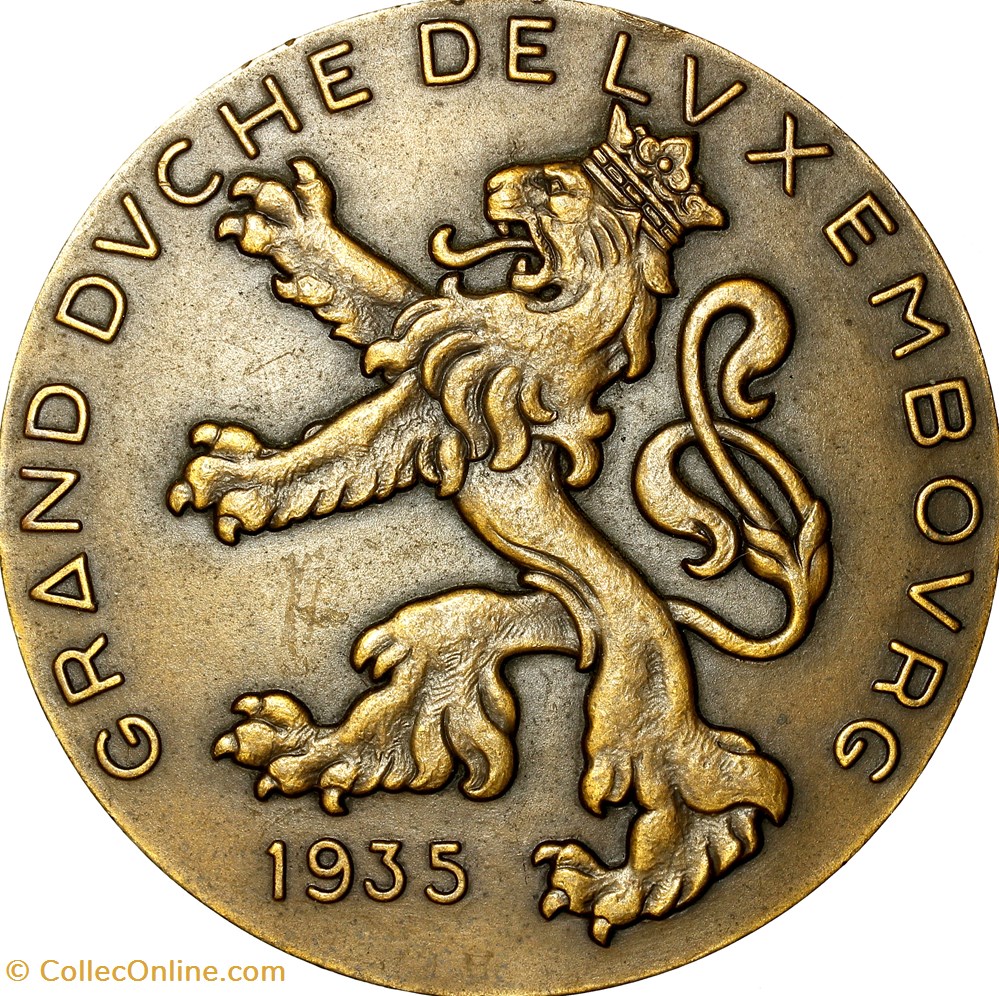 medailles france medaille de charlotte grande duchesse de luxembourg 1935