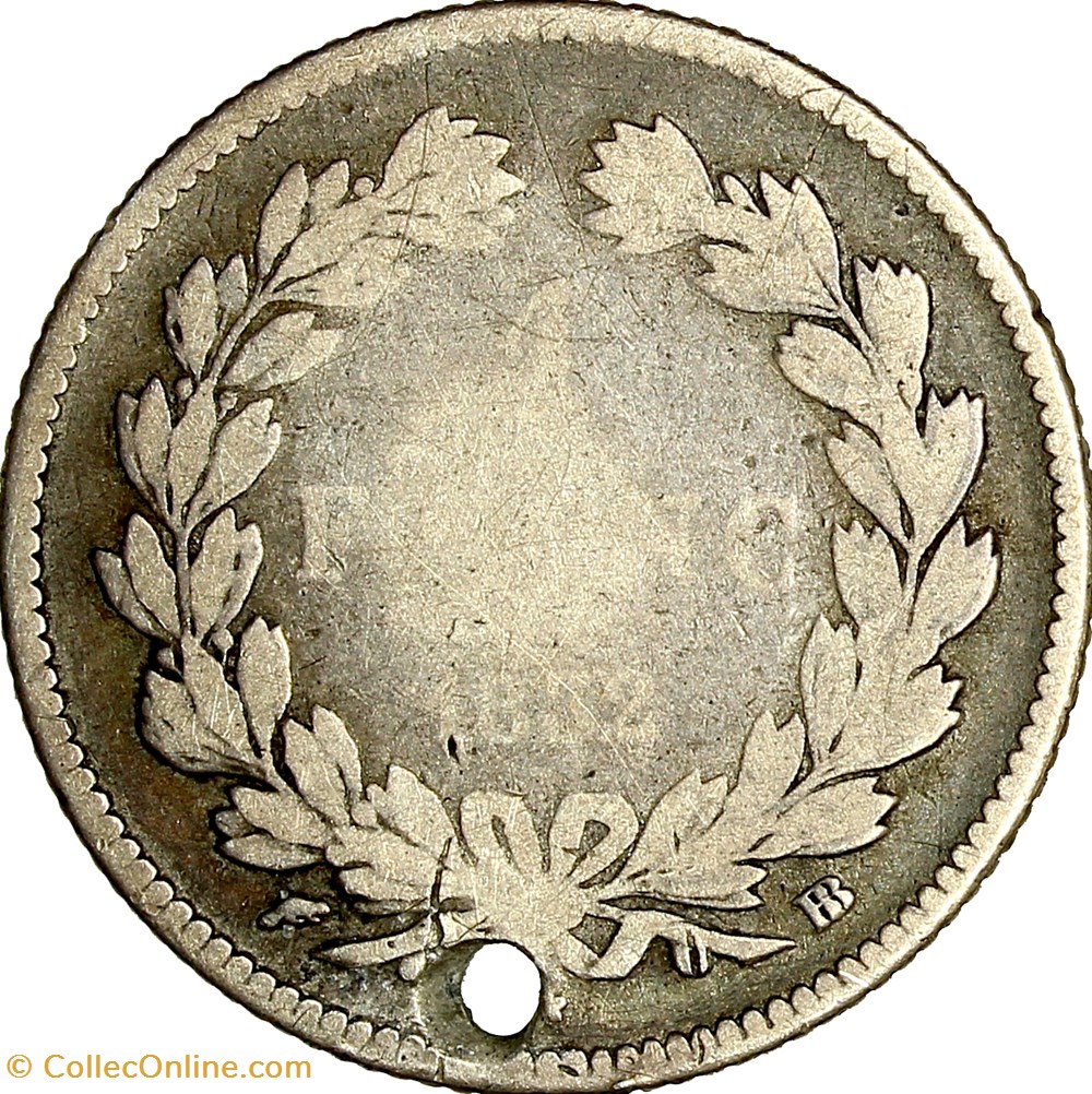 1 franc, couronne de chêne, Louis-Philippe Ier, 1832, Strasbourg monnaies monde france 1 franc couronne de chene louis philippe ier 1832 strasbourg