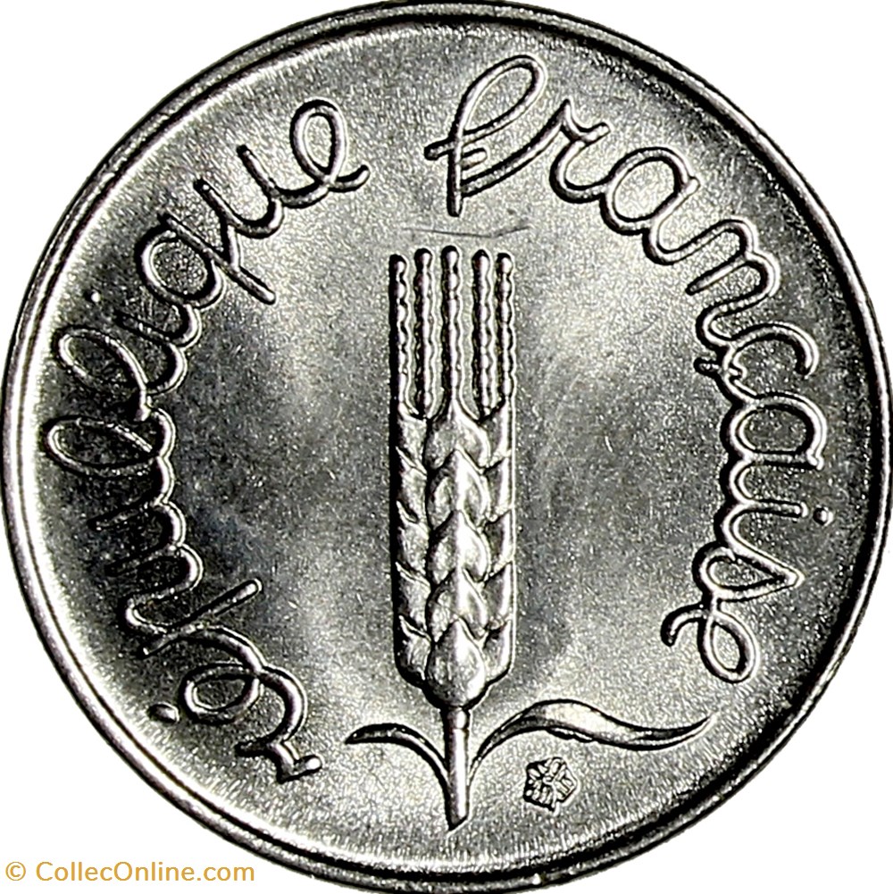1 centime épi, 1974, rebord monnaies monde france 1 centime epi 1974 rebord