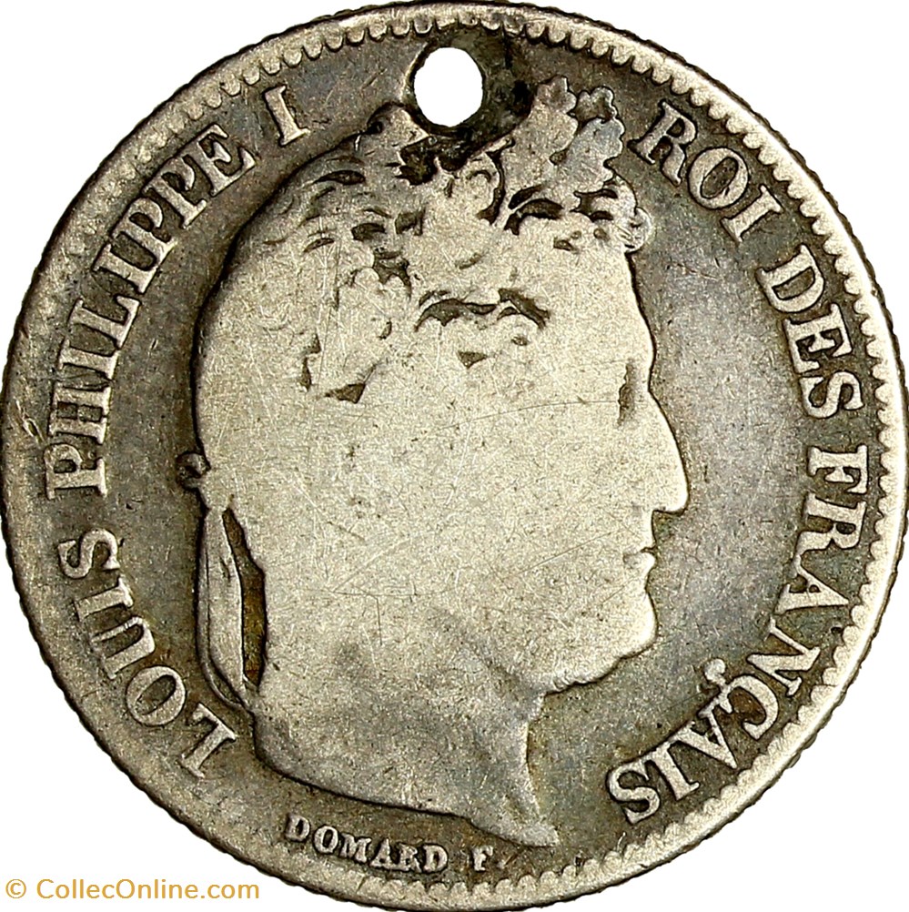 1 franc, couronne de chêne, Louis-Philippe Ier, 1832, Strasbourg monnaies monde france 1 franc couronne de chene louis philippe ier 1832 strasbourg
