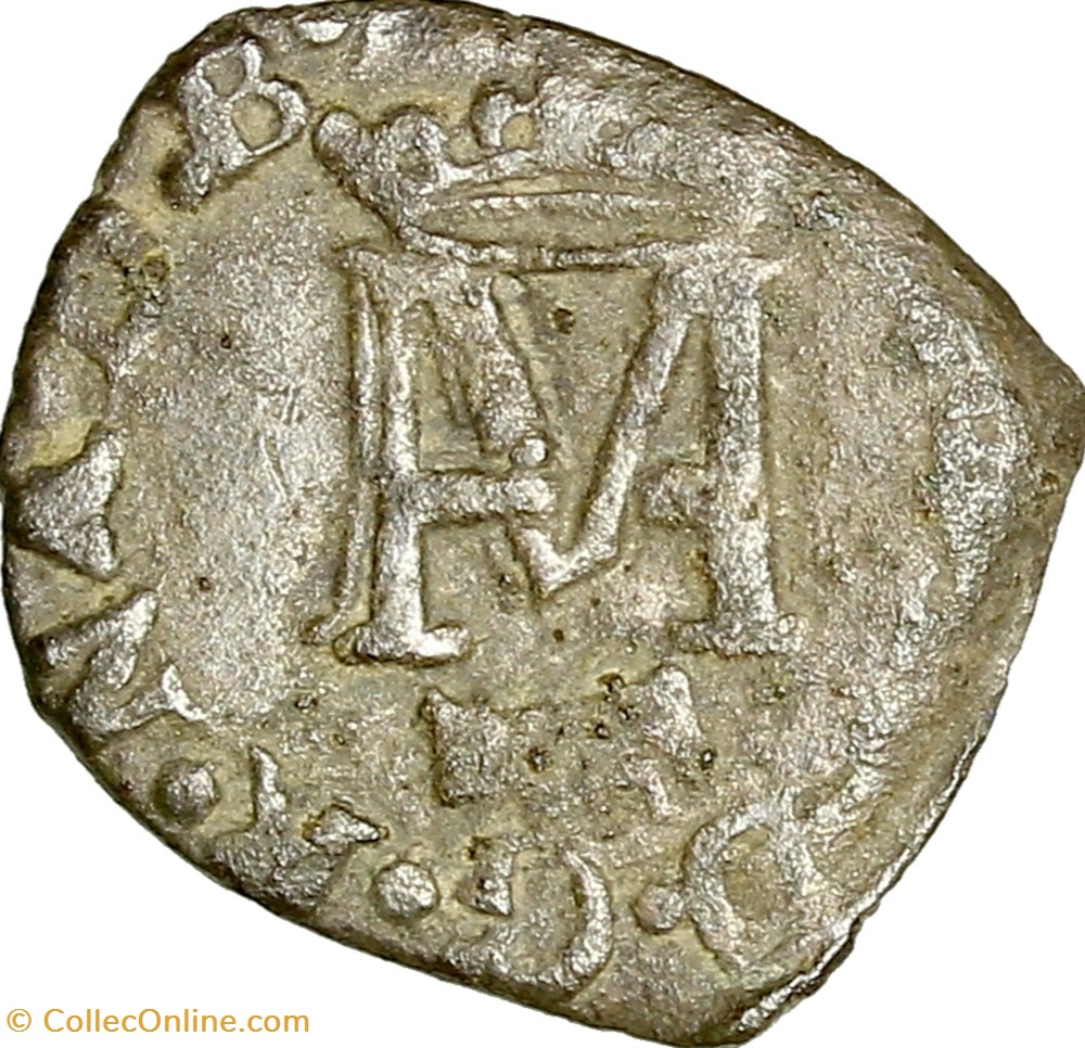 monnaies europe medievale france feodales liard henri iii de navarre ii du bearn 1572 1589 morlaas