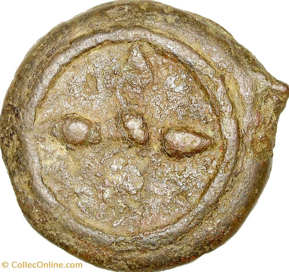 monnaies antiques grecques ounce of etruria c 275 271 ac uncertain mint of etruria