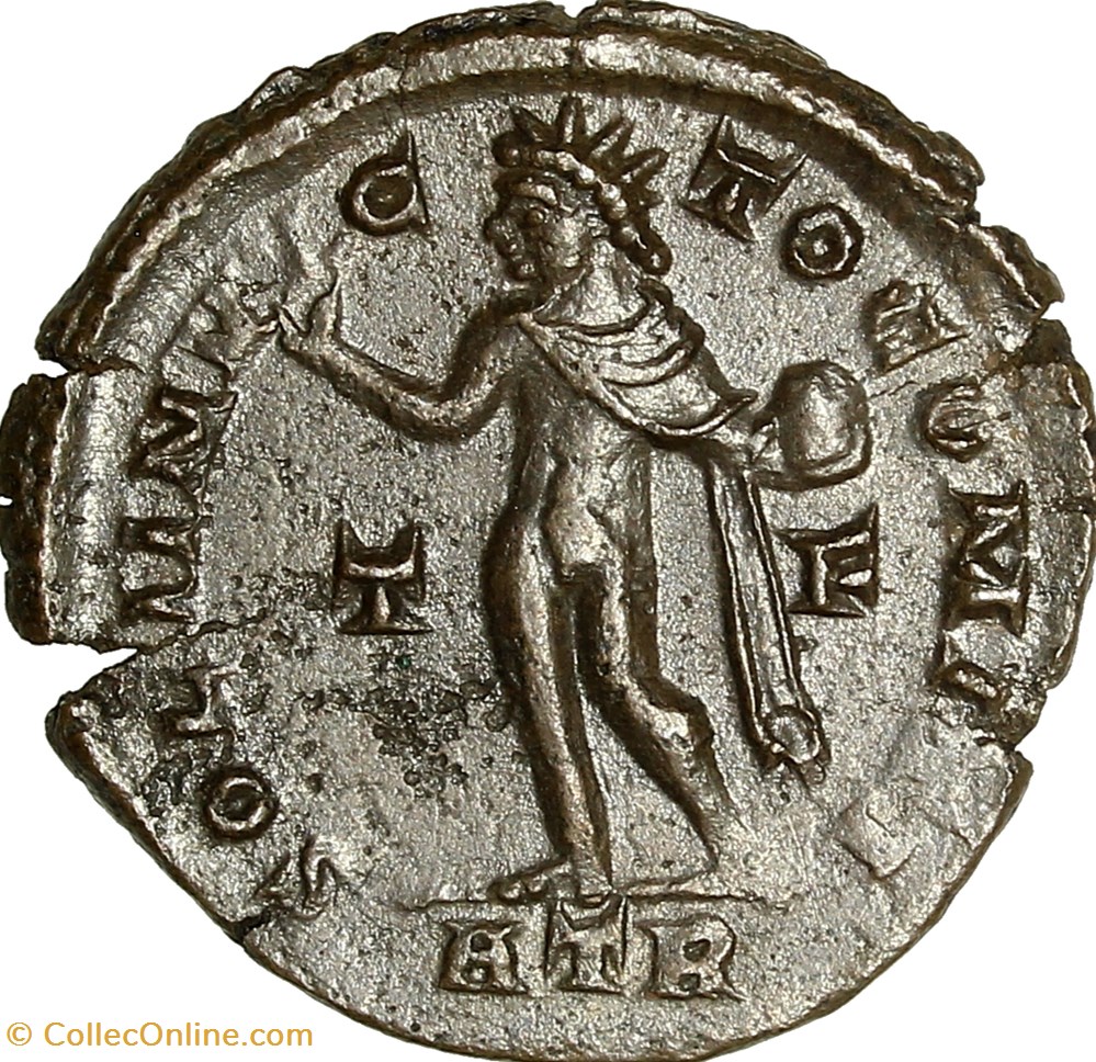 monnaies antiques romaines imperiales et republicaines follis de constantin ier sol 316 treves