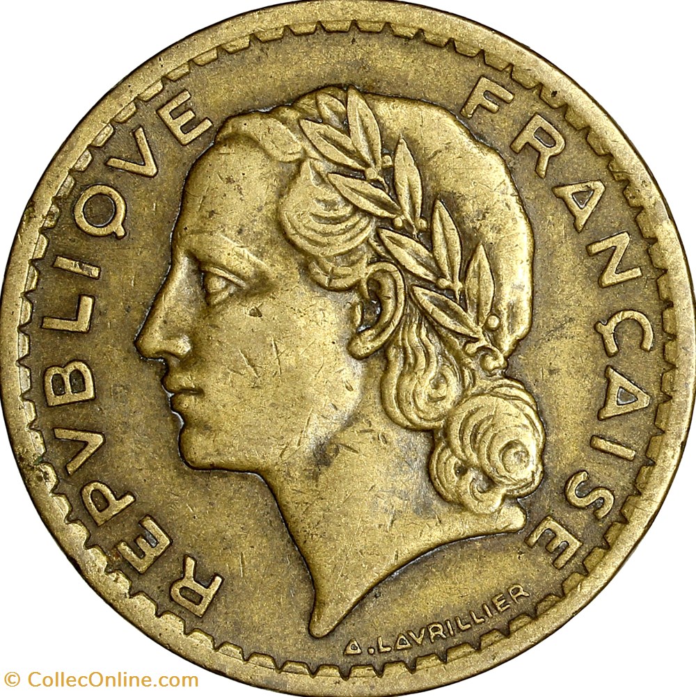 5 francs Lavrillier, bralu, GPRF, 1946, Castelsarrasin monnaies monde france 5 francs lavrillier bralu gprf 1946 castelsarrasin