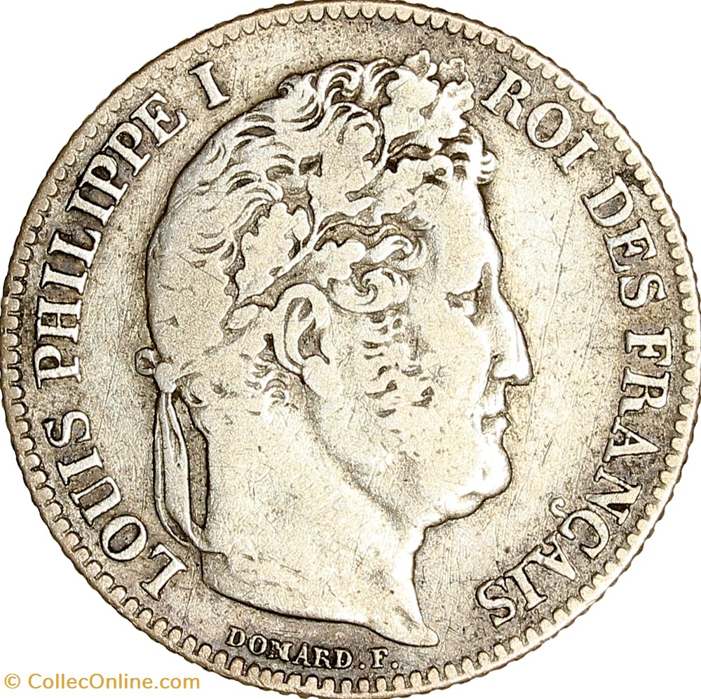 1 franc couronne de chêne, Louis-Philippe Ier, 1847, Paris monnaies monde france 1 franc couronne de chene louis philippe ier 1847 paris