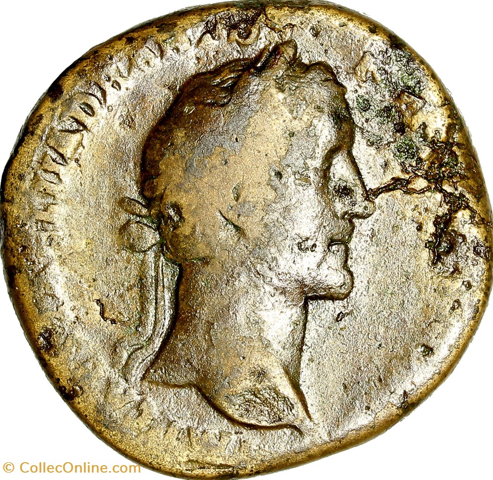 Sesterce d'Antonin le Pieux, Antonin, 152, Rome monnaies antiques romaines imperiales et republicaines sesterce antonin le pieux antonin 152 rome
