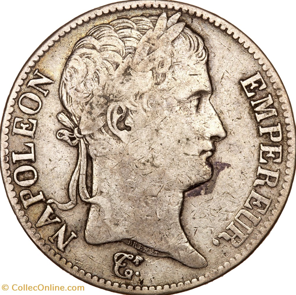 5 francs, tête laurée, Empire, Napoléon Ier, 1812, Rome monnaies monde france 5 francs tete lauree empire napoleon ier 1812 rome