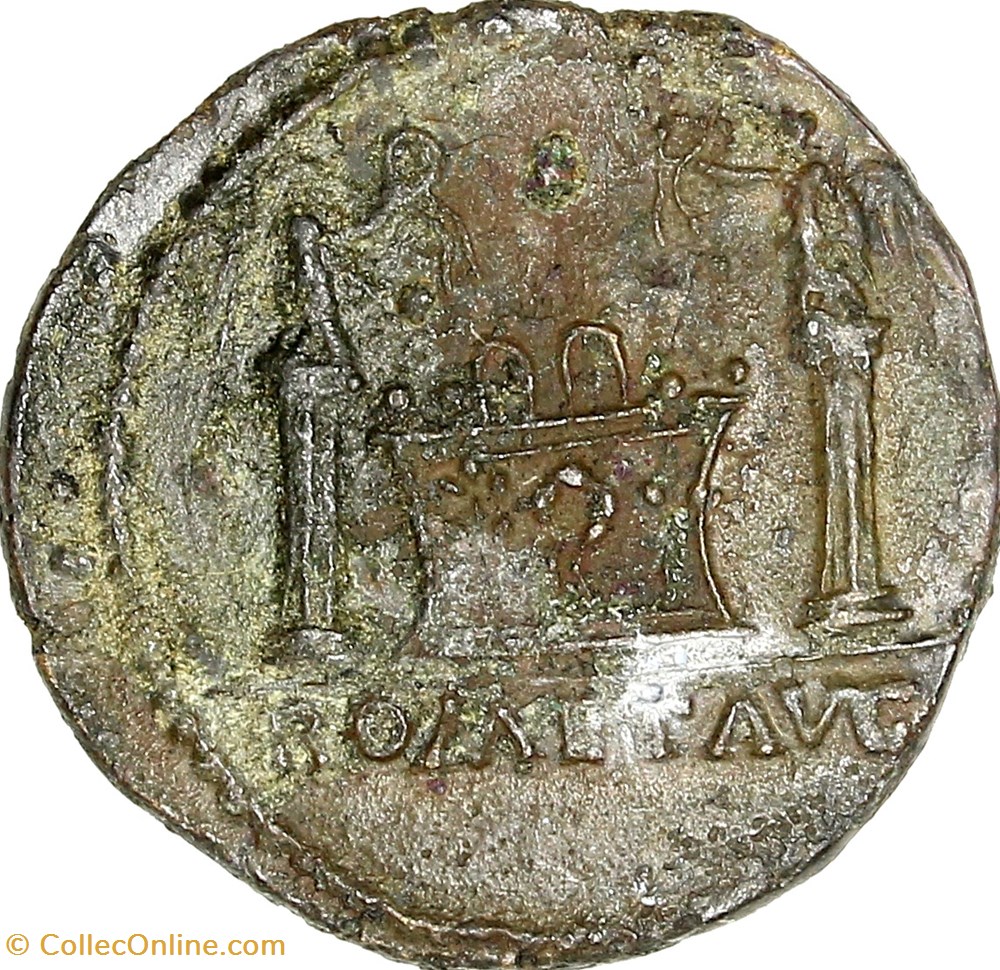 monnaies antiques romaines republicaines imperiales quadrans of lyon altar claudius 45 lyon