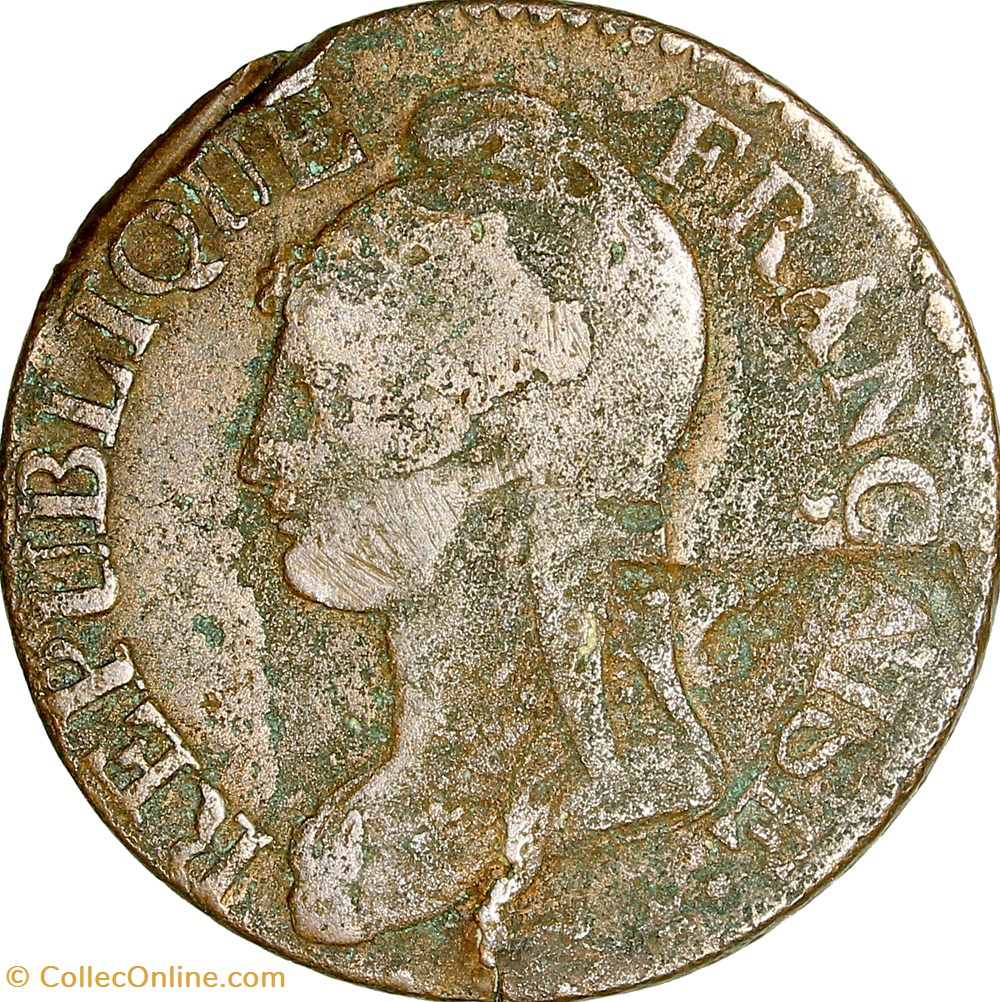 Cinq centimes Dupré, grand module, le Directoire, an 7, Strasbourg monnaies monde france cinq centimes dupre grand module le directoire an 7 strasbourg