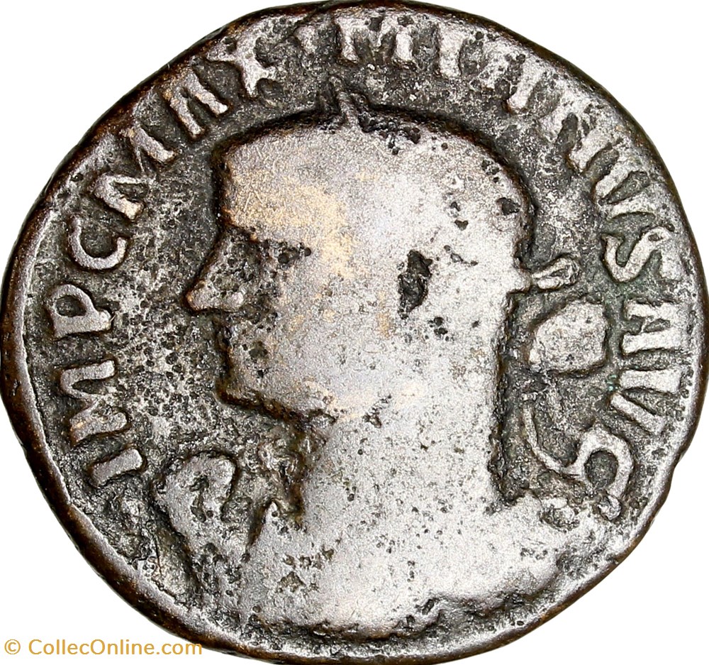 monnaies antiques romaines imperiales et republicaines follis de maximien hercule genius 300 302 lyon