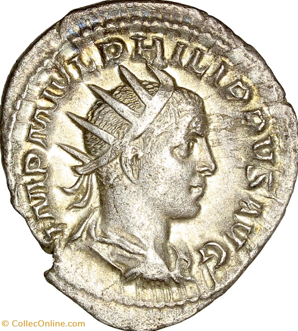 Antoninien de Philippe II, Sol, 246-247, Rome monnaies antiques romaines imperiales et republicaines antoninien de philippe ii sol 246 247 rome