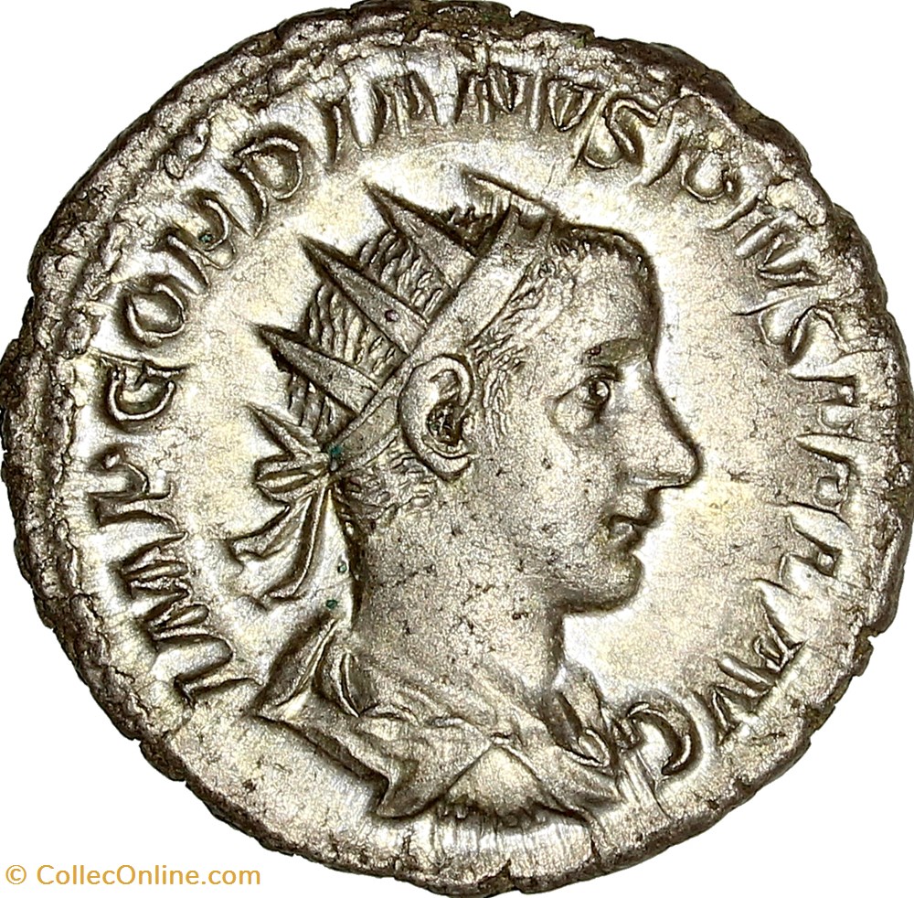 monnaies antiques romaines imperiales et republicaines antoninien de gordien iii apollon 241 243 rome