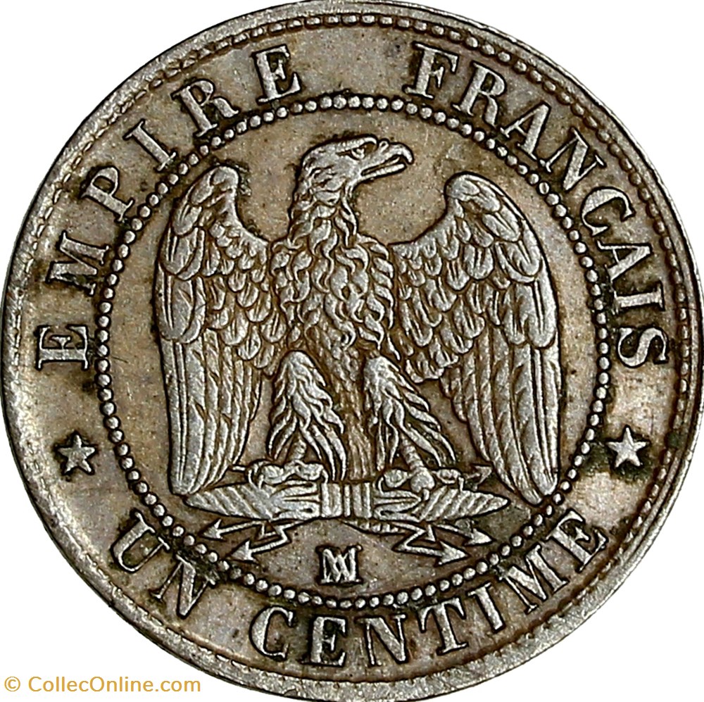 Un centime, tête nue, Napoléon III, 1853, Marseille monnaies monde france un centime tete nue napoleon iii 1853 marseille