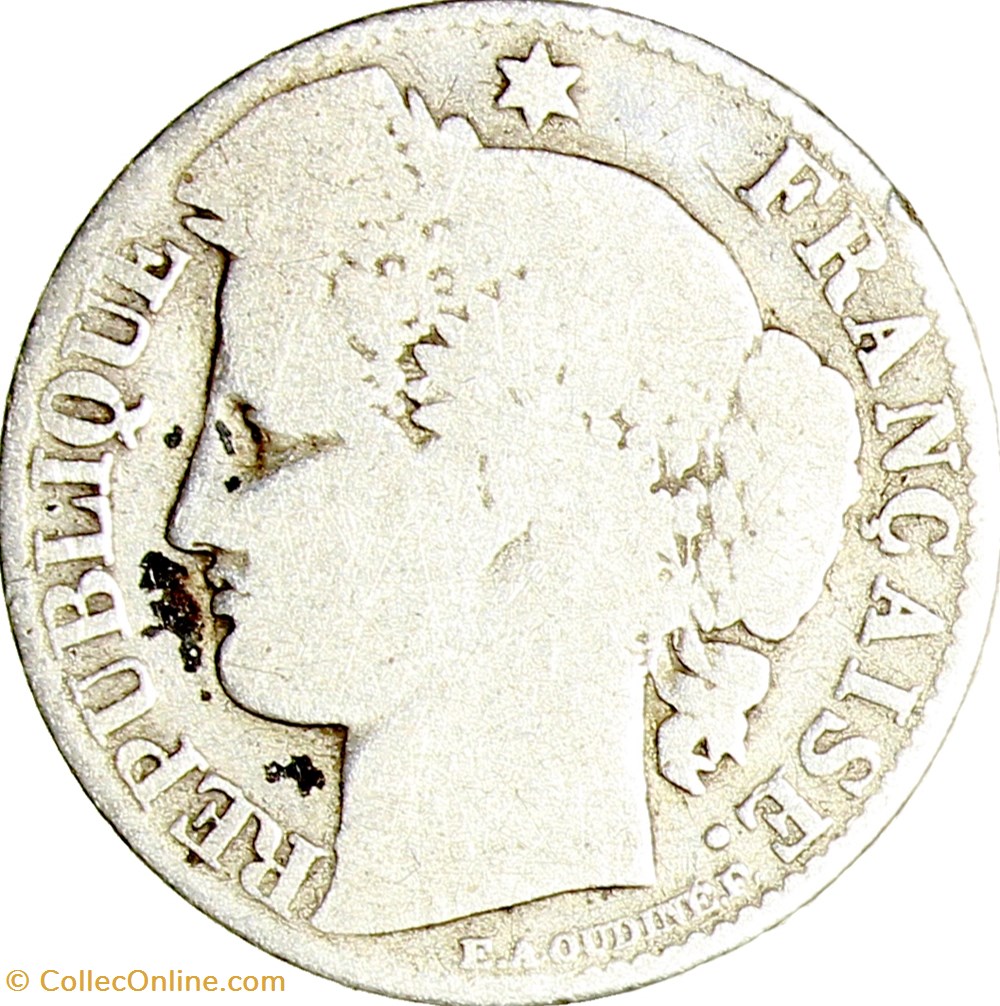 monnaies monde france 50 centimes ceres iiie republique 1882 paris