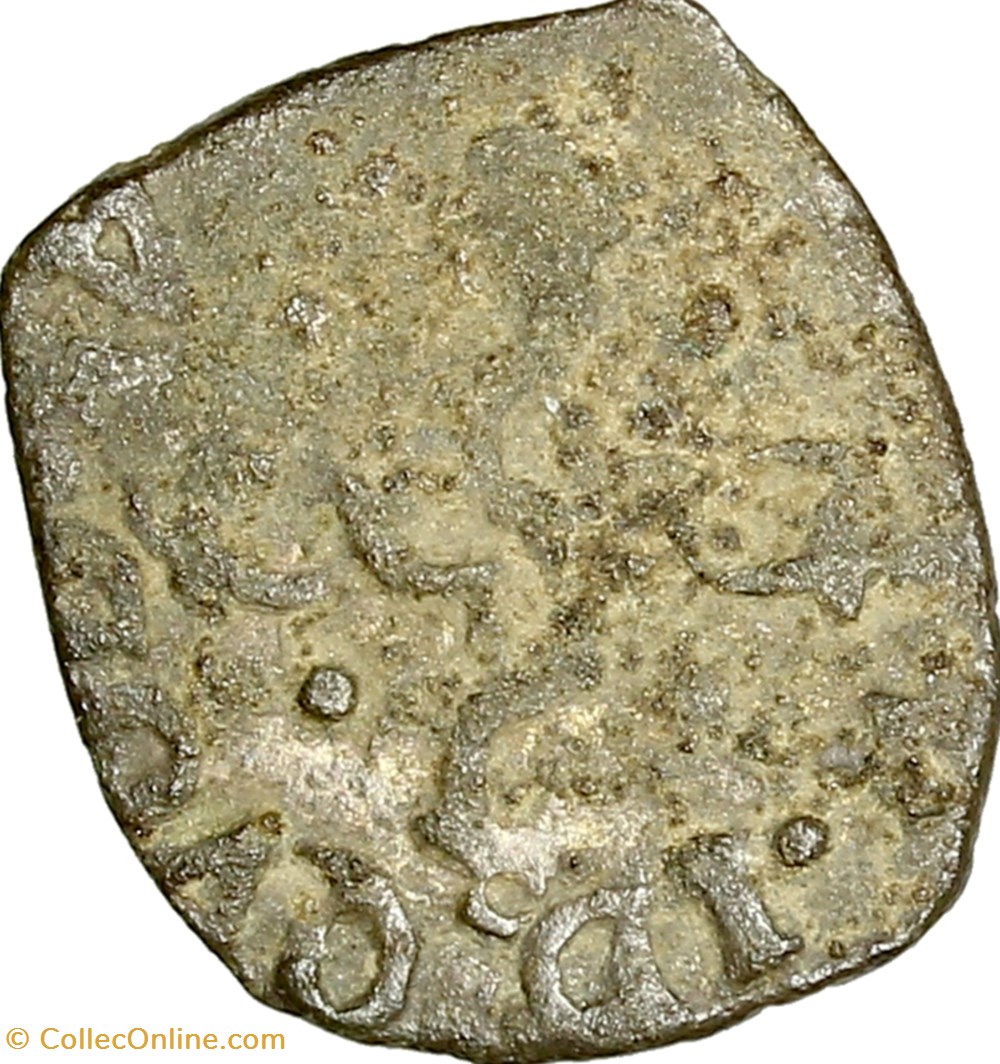 monnaies europe medievale france feodales liard henri iii de navarre ii du bearn 1572 1589 morlaas