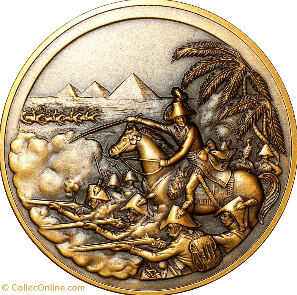 Batailles de Napoléon, Pyramides, 1991 medailles france batailles de napoleon pyramides 1991