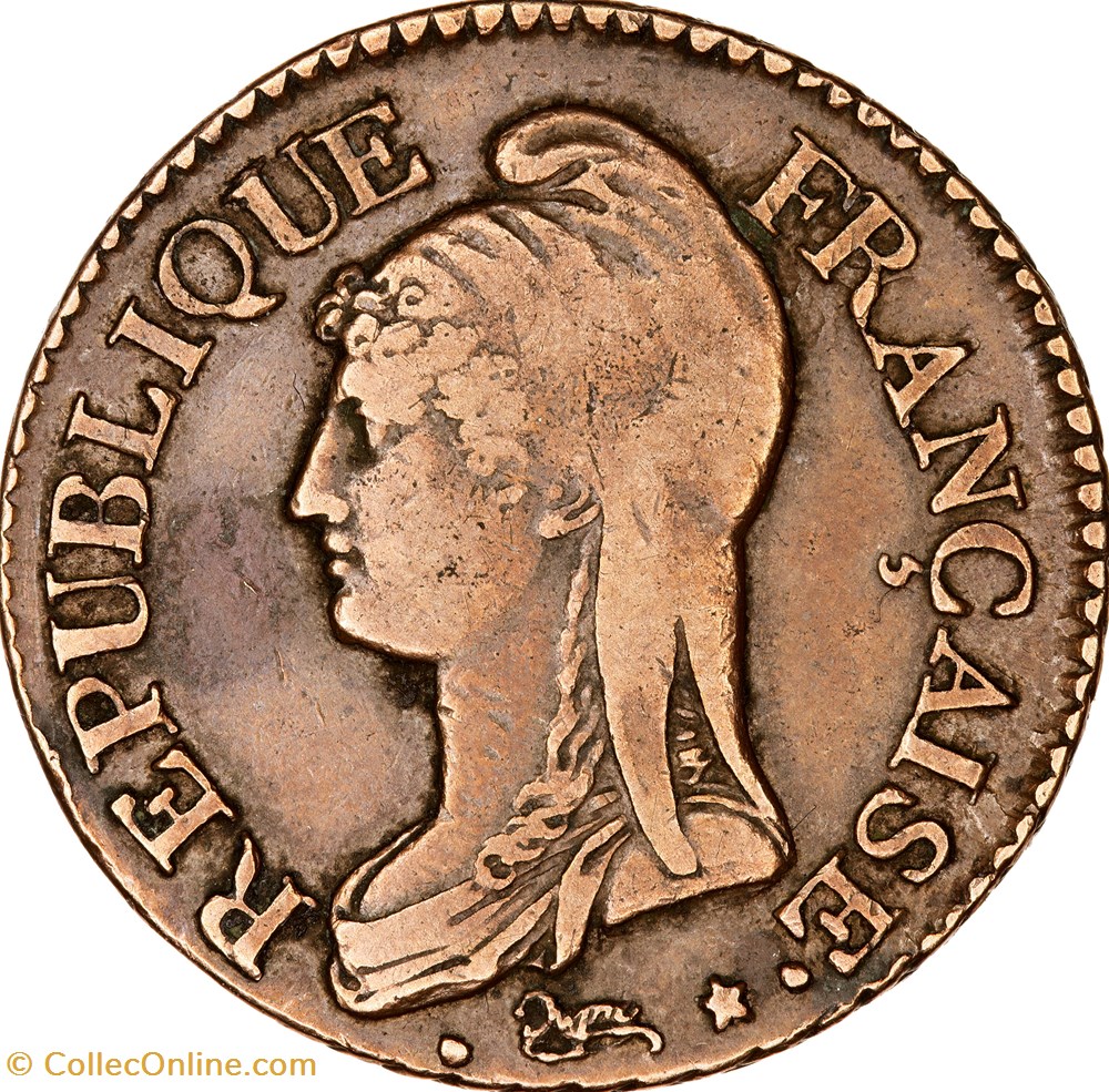 Cinq centimes Dupré, grand module, le Directoire, an 7 / 5, A / B, coq / vase, Paris monnaies monde france cinq centimes dupre grand module le directoire an 7 5 a b coq vase paris