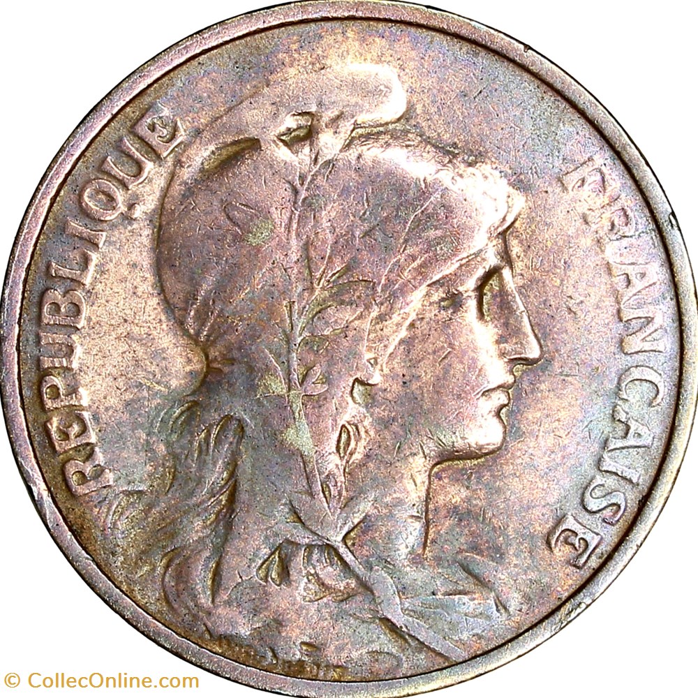 5 centimes Daniel-Dupuis, IIIe République, 1916 monnaies france modernes 5 centimes daniel dupuis iiie republique 1916