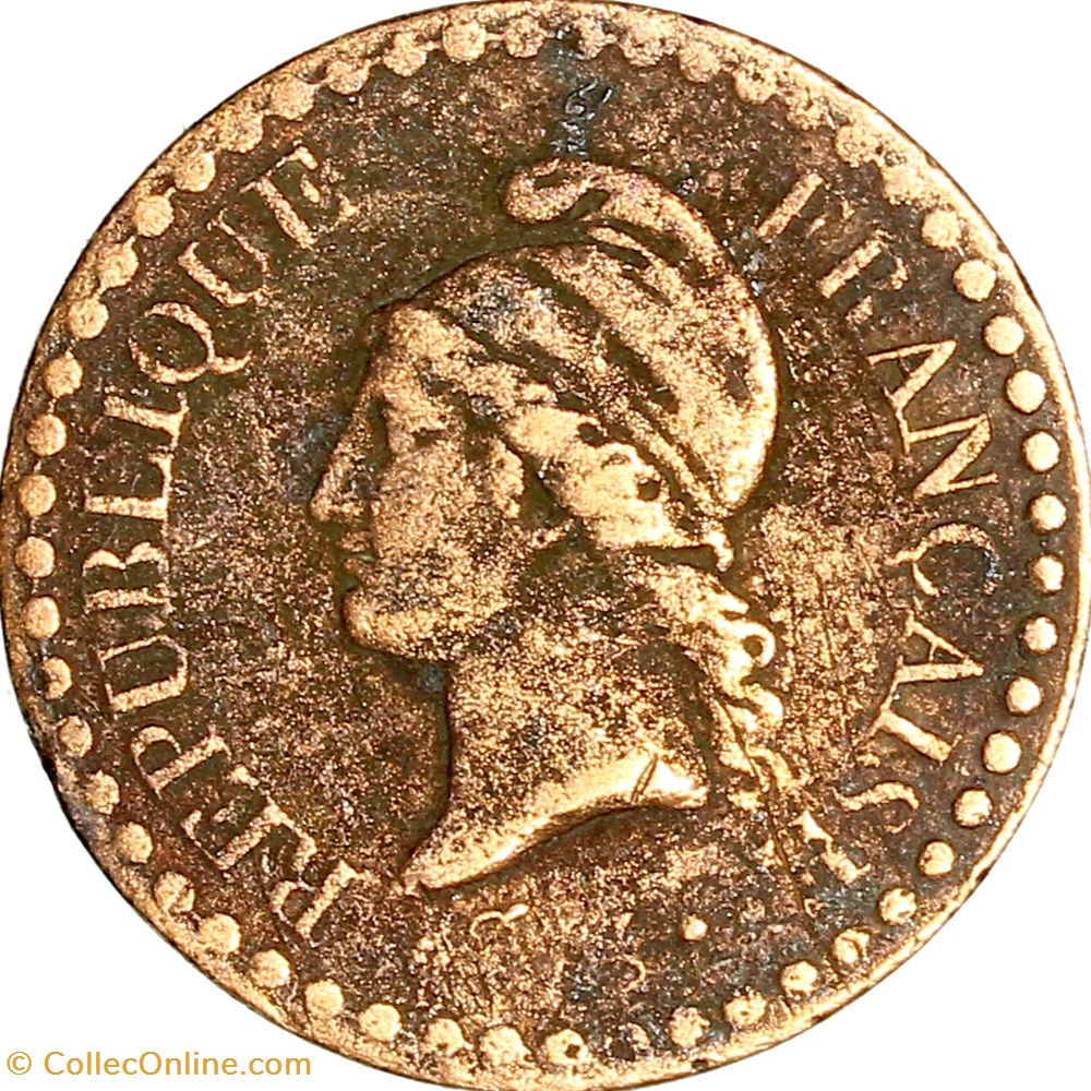 Un centime Dupré, IIe République, 1849, sans accent, Paris monnaies monde france un centime dupre iie republique 1849 sans accent paris