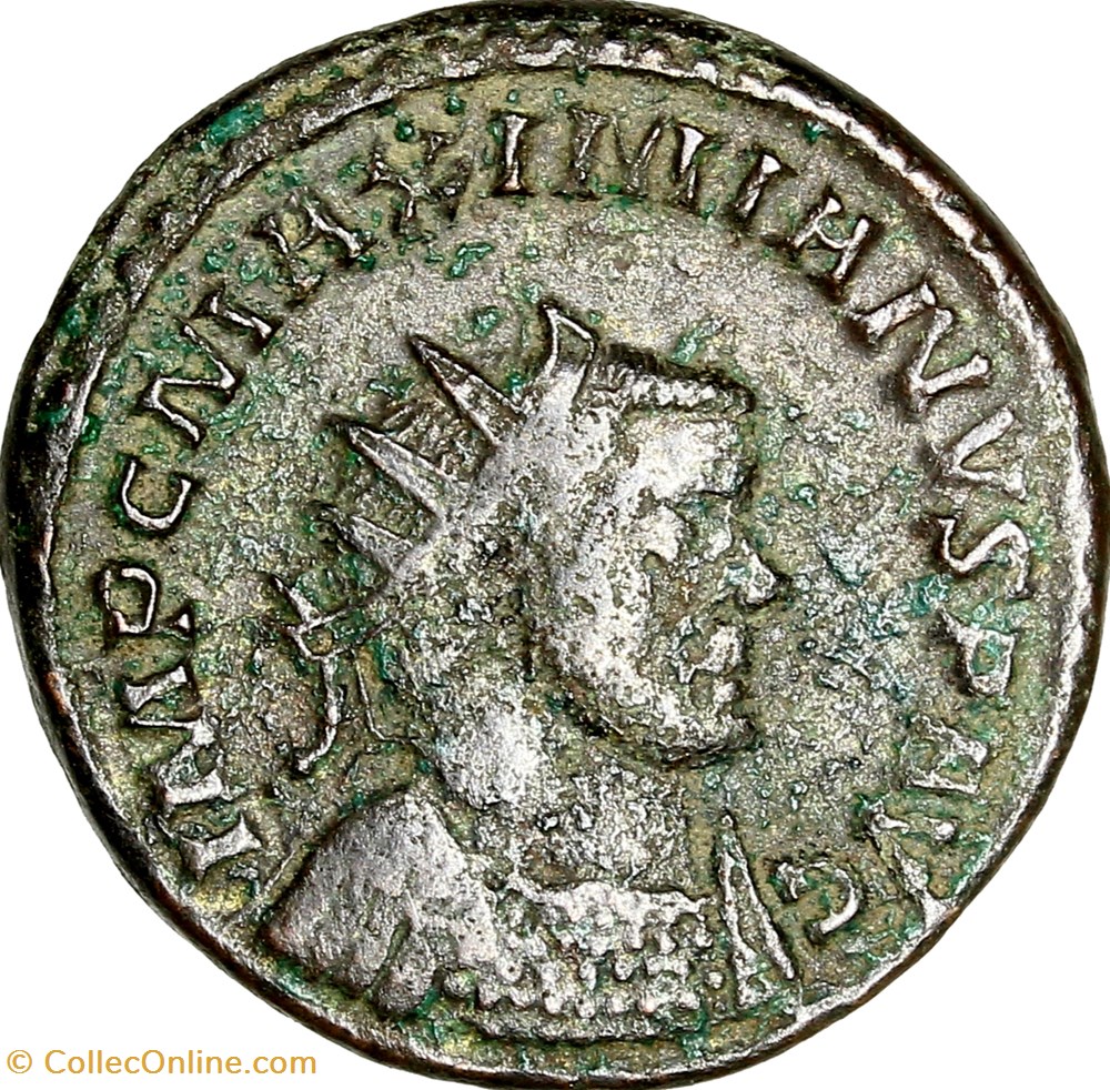 Aurelianus de Maximien Hercule, Hercule, automne 289 - début 290, Lyon monnaies antiques romaines imperiales et republicaines aurelianus de maximien hercule hercule automne 289 debut 290 lyon