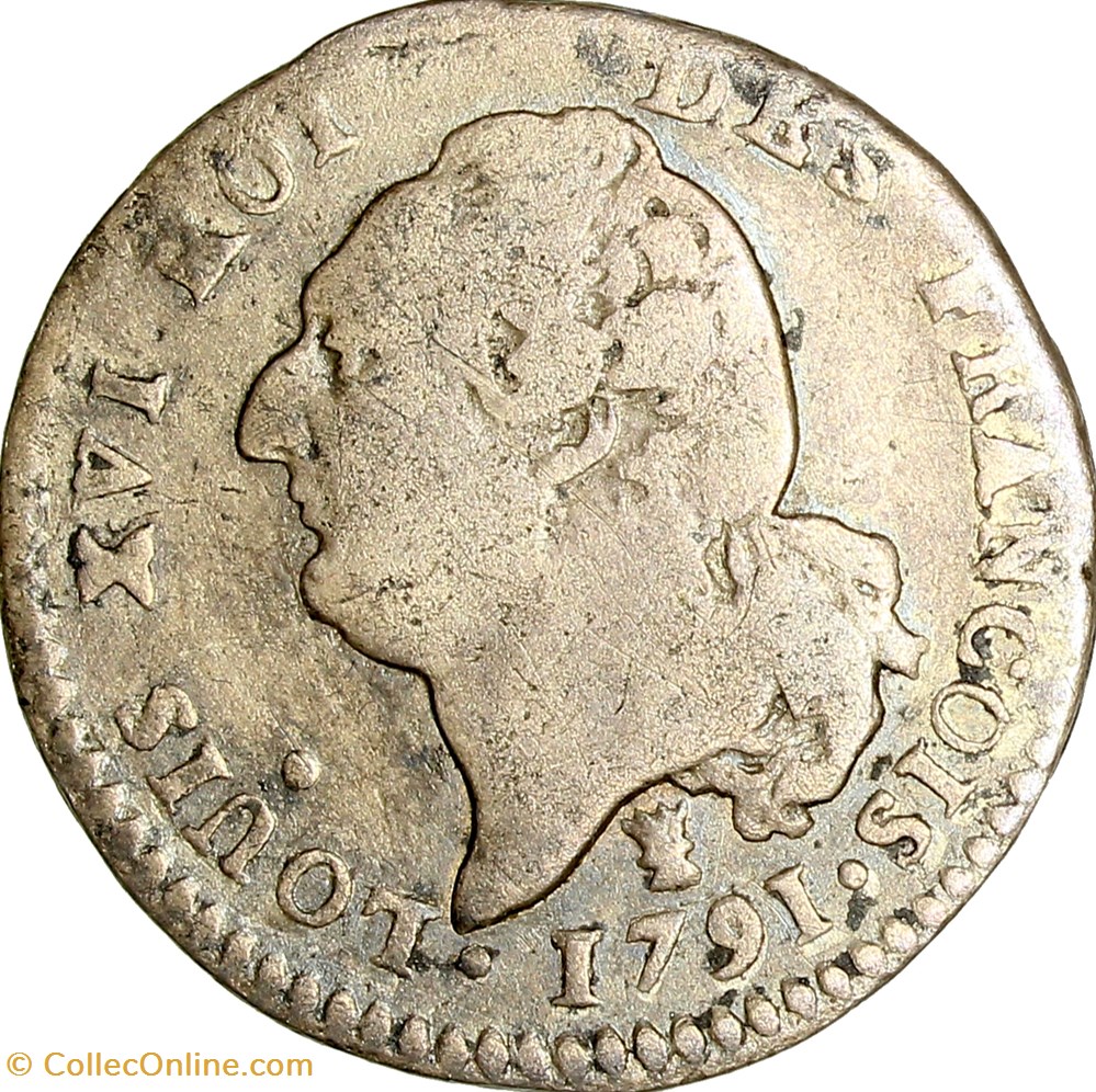 monnaies monde france 15 sols au genie type francois louis xvi 1791 an 3 limoges