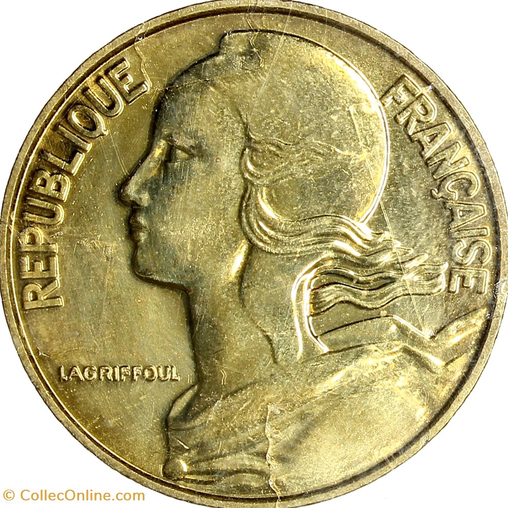 monnaies monde france 20 centimes marianne bu 2001