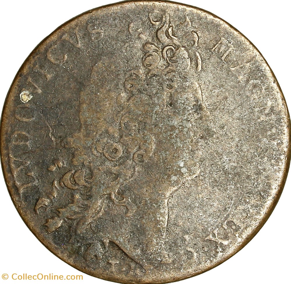 Jeton Louis XIV - Guerre de succession d'Espagne, 1701-1714 monnaies jetons mereaux jeton louis xiv guerre de succession espagne 1701 1714
