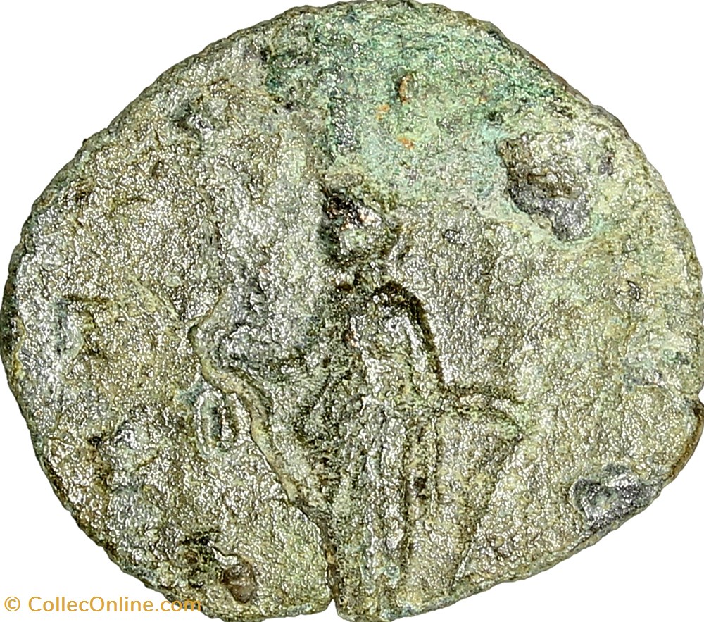 Antoninien de Gallien, Laetitia, 262-263, Milan monnaies antiques romaines imperiales republicaines antoninien de gallien laetitia 262 263 milan