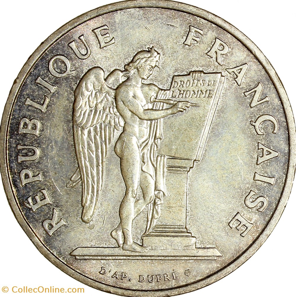 100 francs Droits de l'Homme, 1989 monnaies monde france 100 francs droits de homme 1989