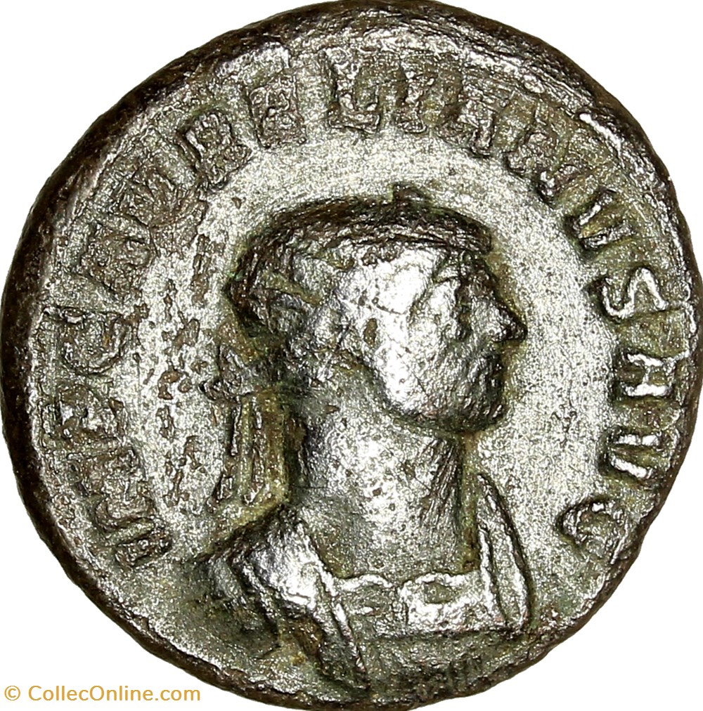 Antoninien d'Aurélien, Aurélien et Concordia, printemps 274, Siscia monnaies antiques romaines imperiales republicaines antoninien aurelien aurelien et concordia printemps 274 siscia