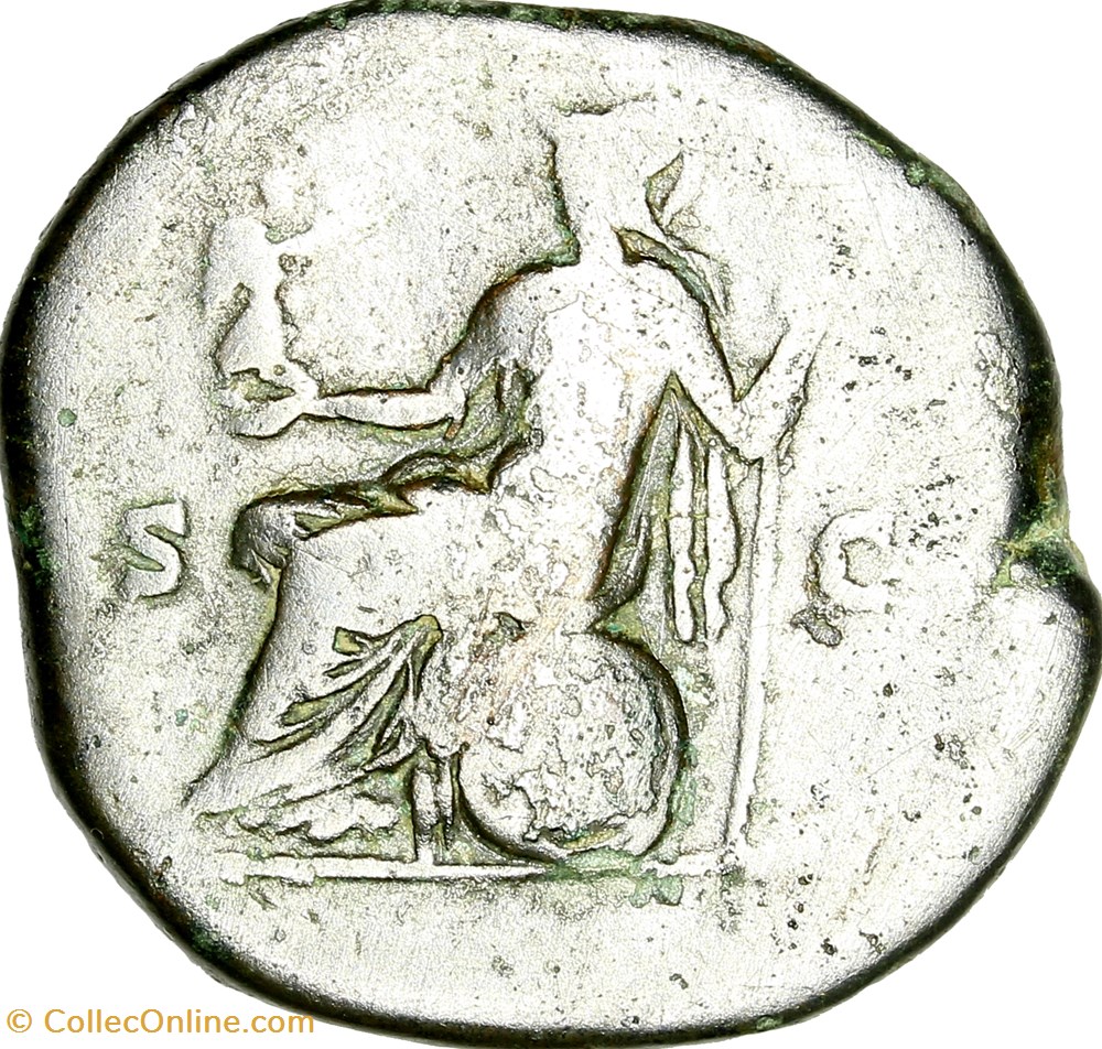Sesterce de Commode, Rome, 183-184, Rome monnaies antiques a romaines republicaines imperiales sesterce de commode rome 183 184 rome