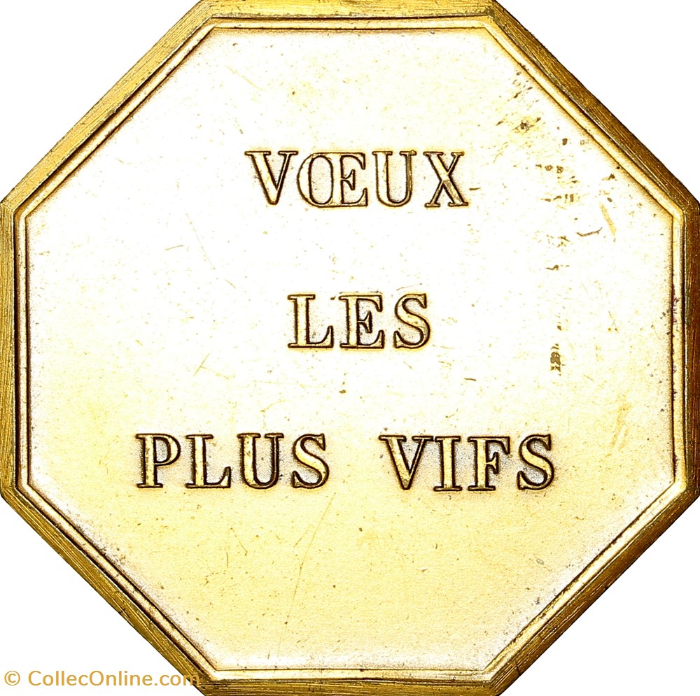Jeton de voeux, n. d., Monnaie de Paris monnaies jetons mereaux jeton de voeux n d monnaie de paris