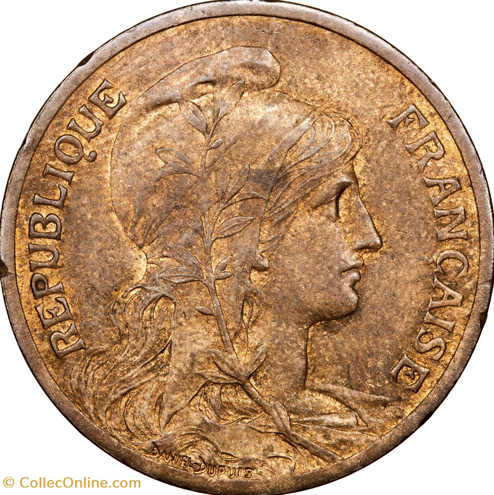 5 centimes Daniel-Dupuis, IIIe République, 1900 monnaies monde france 5 centimes daniel dupuis iiie republique 1900