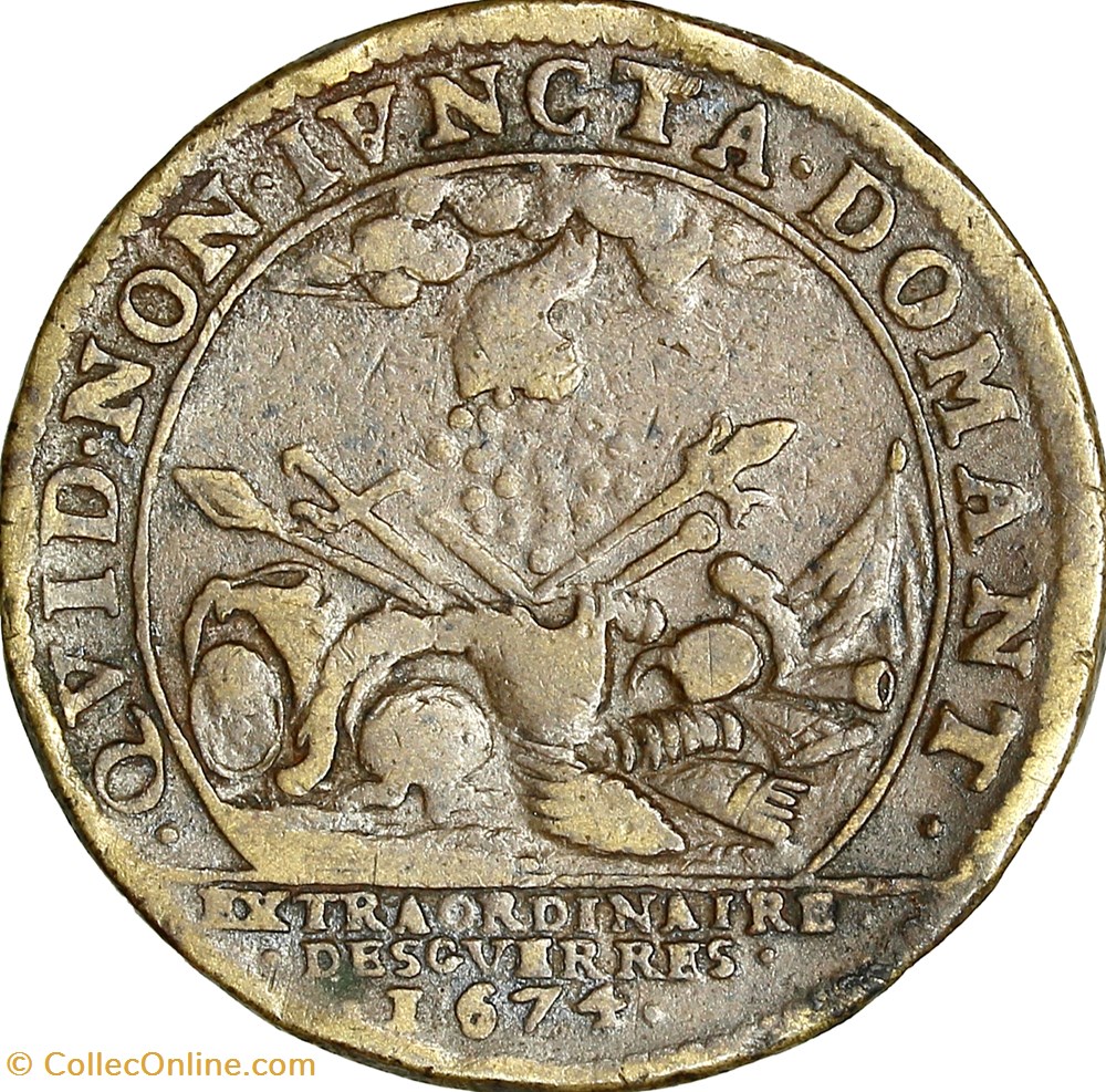 monnaies jetons mereaux jeton louis xiv extraordinaire des guerres 1674