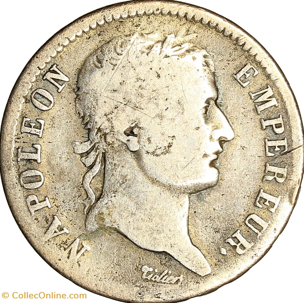 1 franc, tête laurée, République, Napoléon Ier, 1808, Strasbourg monnaies monde france 1 franc tete lauree republique napoleon ier 1808 strasbourg