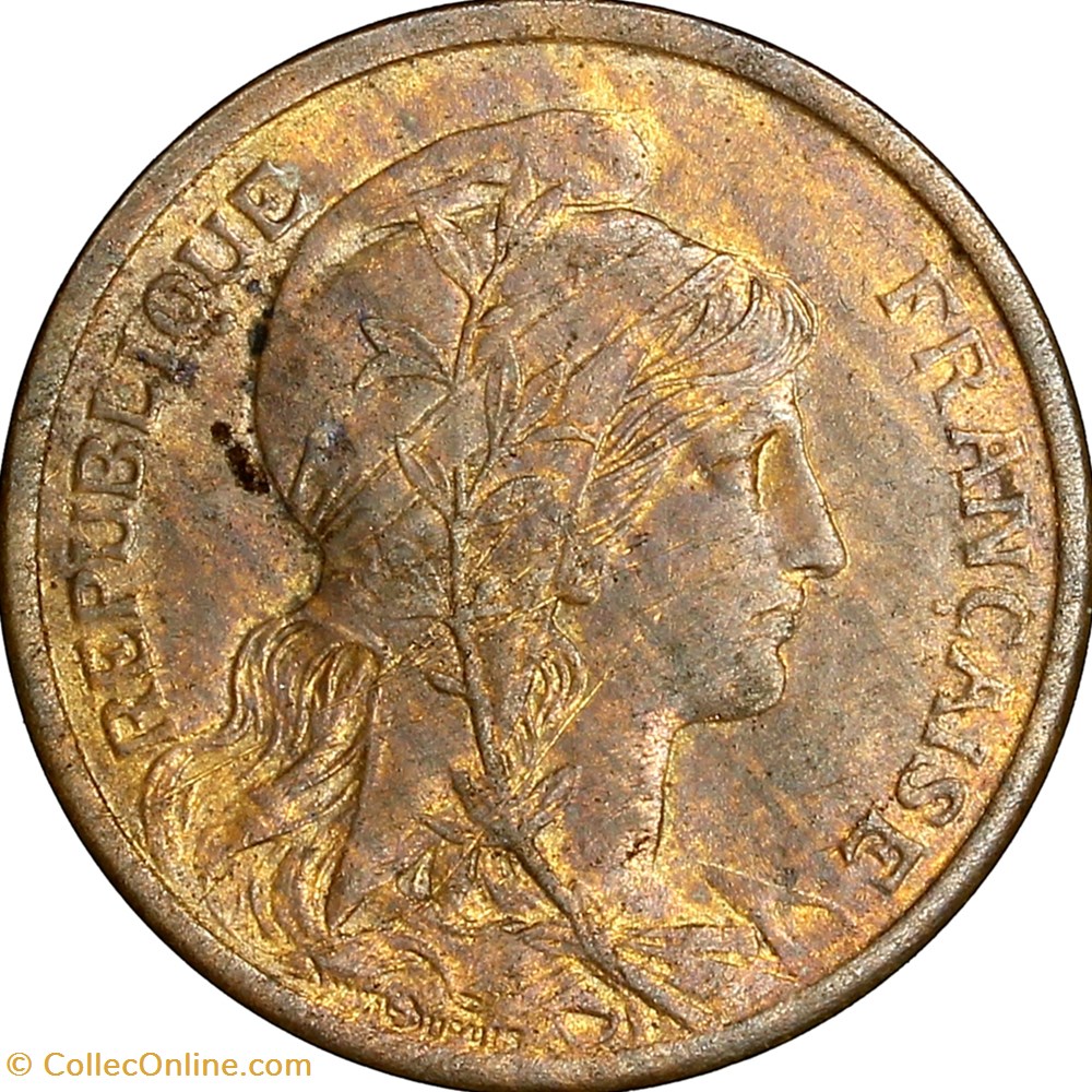 monnaies france modernes 2 centimes daniel dupuis iiie republique 1912