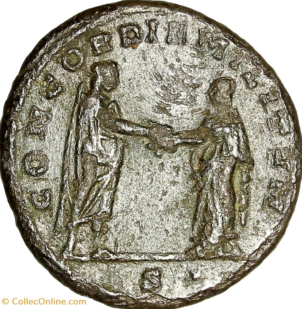 Antoninien d'Aurélien, Aurélien et Concordia, printemps 274, Siscia monnaies antiques romaines imperiales republicaines antoninien aurelien aurelien et concordia printemps 274 siscia