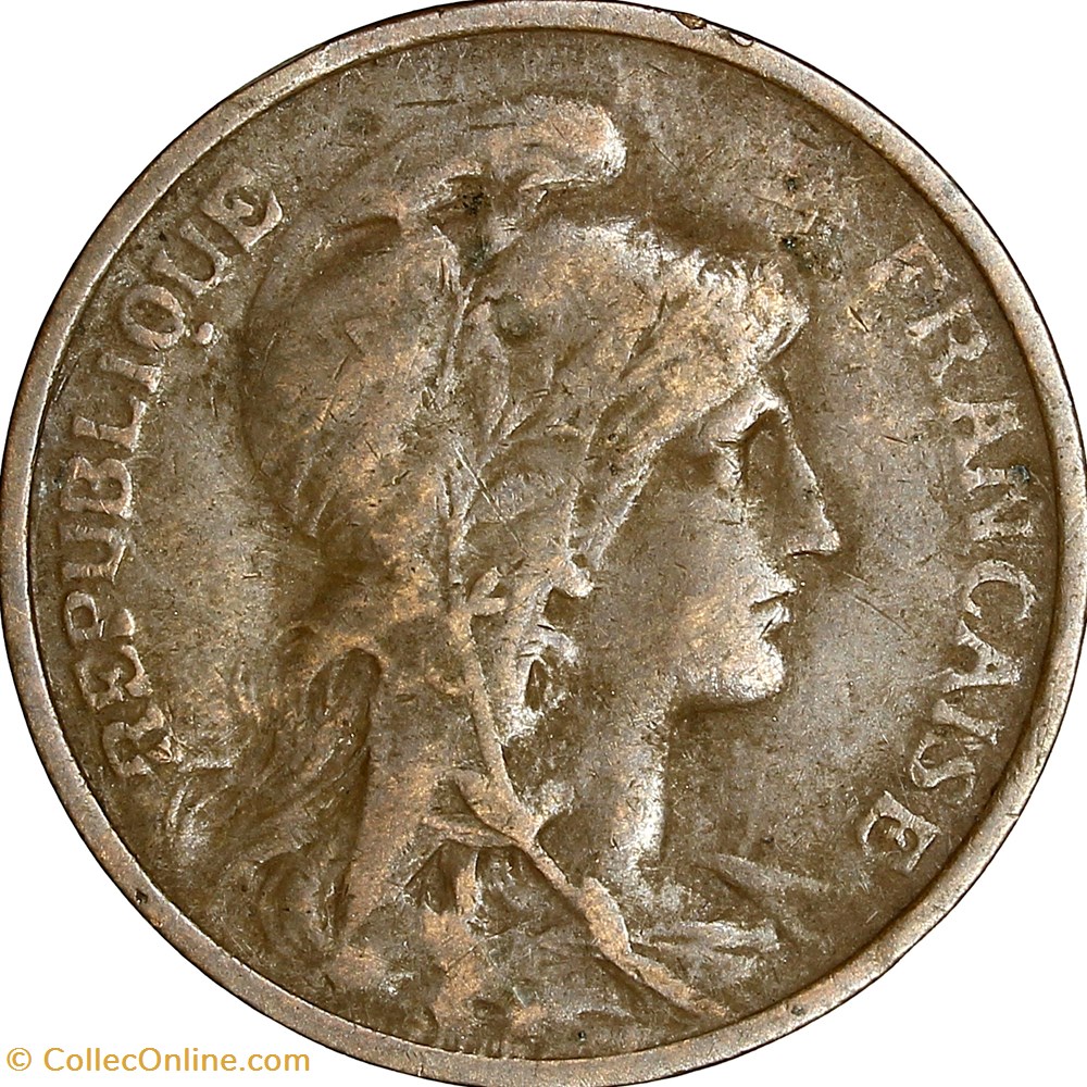 monnaies france modernes 5 centimes daniel dupuis iiie republique 1911