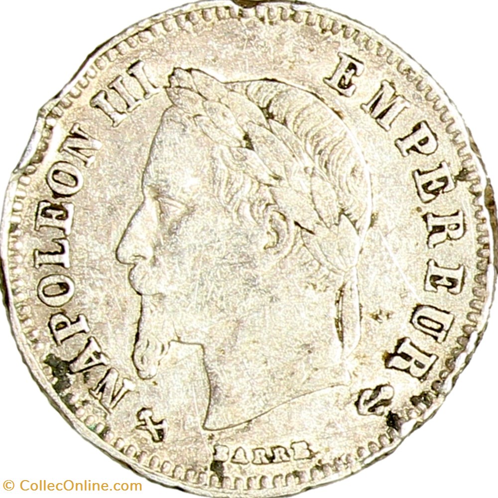 20 centimes Napoléon III, tête laurée, petit module, Napoléon III, 1866, Bordeaux monnaies monde france 20 centimes napoleon iii tete lauree petit module napoleon iii 1866 bordeaux