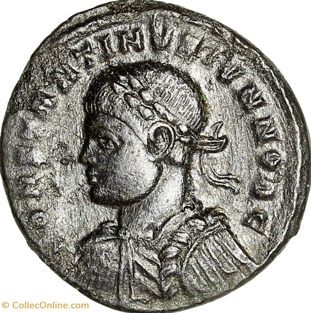 monnaies antiques romaines imperiales et republicaines centenionalis de constantin ii cesar porte de camp 326 treves