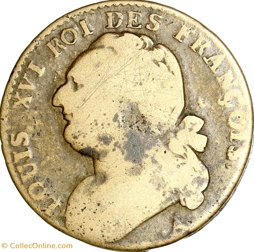 12 deniers au faisceau type François, Louis XVI, 1792, an 4 / 3, hybride Paris - Louvre monnaies monde france 12 deniers au faisceau type francois louis xvi 1792 an 4 3 hybride paris louvre