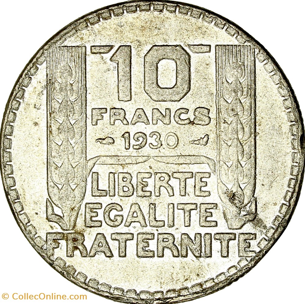monnaies france modernes 10 francs turin iiie republique 1930 faux epoque