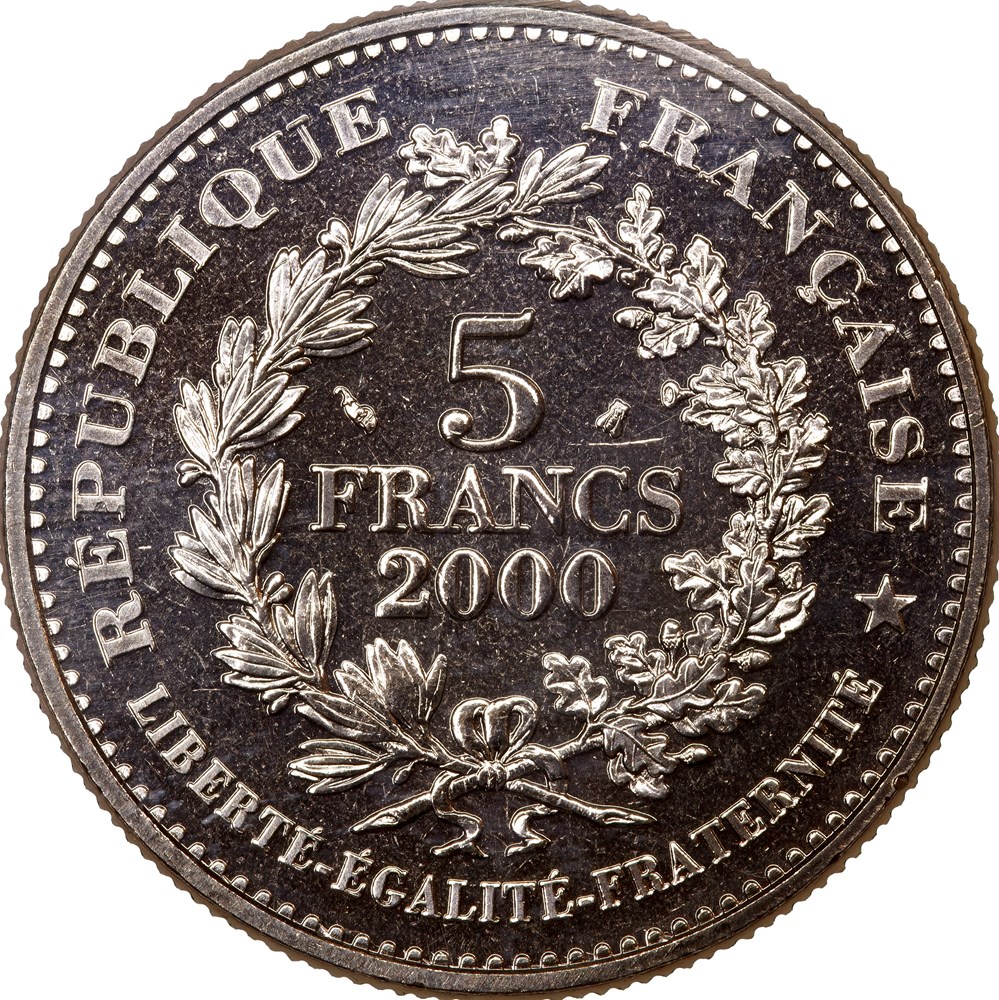 5 francs Franc d'argent d'Henri III, BU, 2000 monnaies monde france 5 francs franc argent henri iii bu 2000