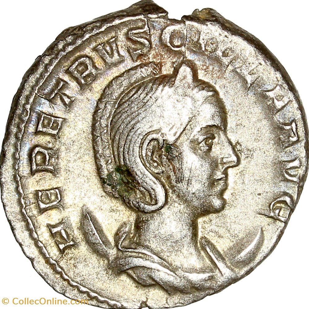 monnaies antiques romaines imperiales republicaines antoninien herennia etruscilla pudicitia 249 251 rome
